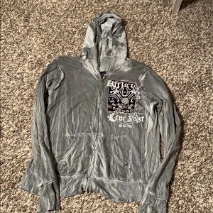 Affliction Zip up hoodie.